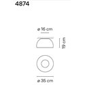 Vibia Duo 35 ceiling lamp