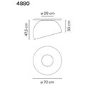 Vibia Duo 70 Slated ceiling lamp