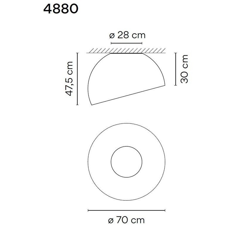 Vibia Duo 70 Slated ceiling lamp