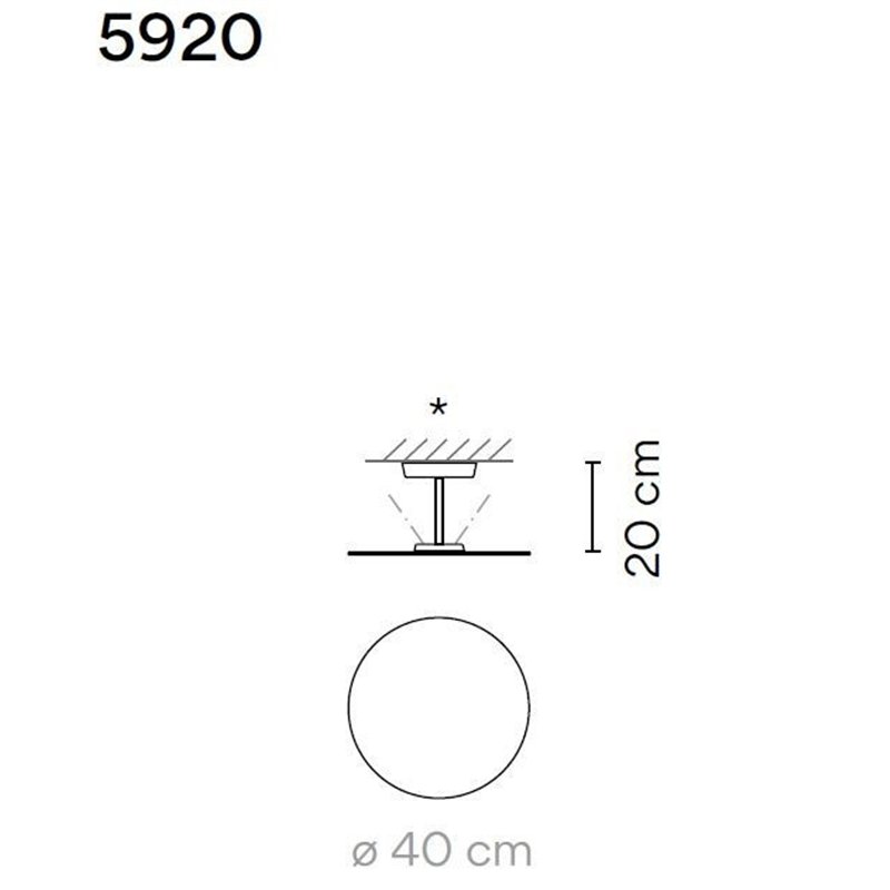 Vibia Flat 1X 40 ceiling lamp