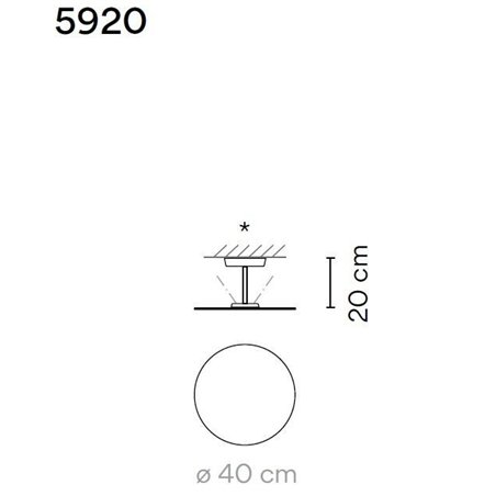 Vibia Flat 1X 40 ceiling lamp