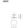 Vibia Flat 1X 40 ceiling lamp