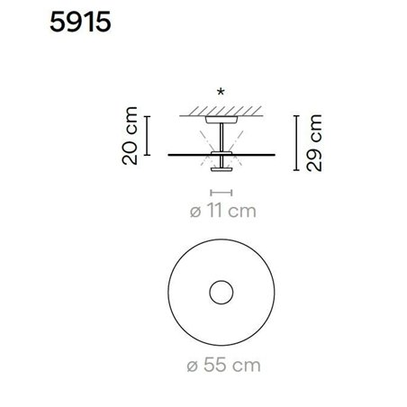 Vibia Flat 2X 60 ceiling lamp