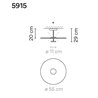 Vibia Flat 2X 60 ceiling lamp