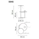 Vibia Flat Triple 90 floor lamp