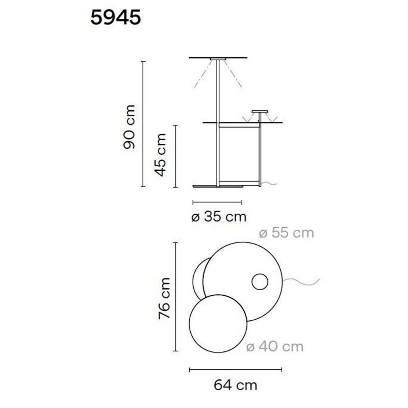 Vibia Flat Triple 90 floor lamp