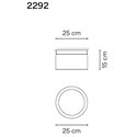 Vibia Guise 15X25 ceiling lamp