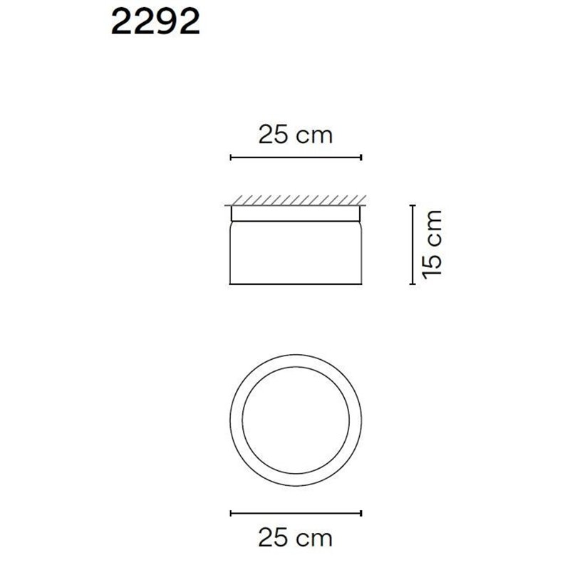 Vibia Guise 15X25 ceiling lamp