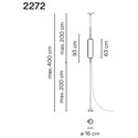 Vibia Guise 1X Extended suspension lamp
