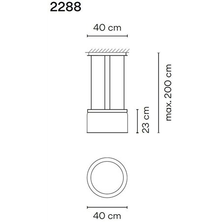 Vibia Guise 23X40 suspension lamp
