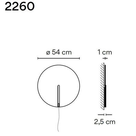 Vibia Guise 54 wall lamp