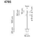Vibia June 2X 120 Recessed garden lamp