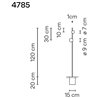 Vibia June 2X 120 Recessed garden lamp