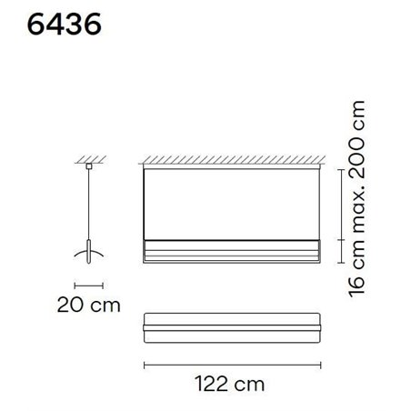 Vibia Kontorno Open 122 suspension lamp