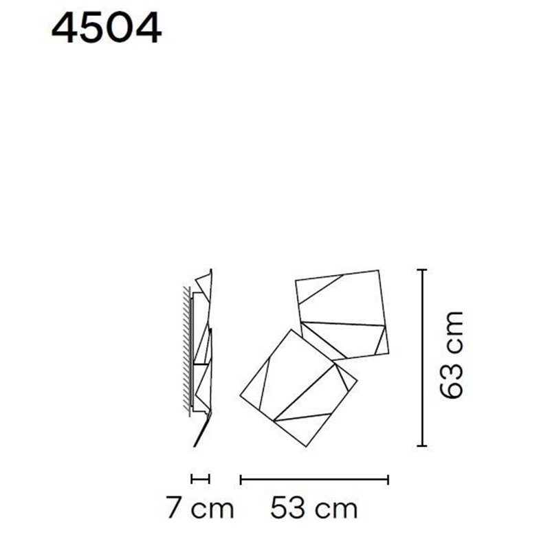 Vibia Origami Double wall lamp