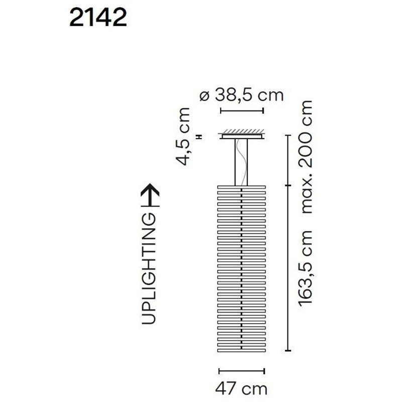 Vibia Rhythm Vertical 30X 47 suspension lamp