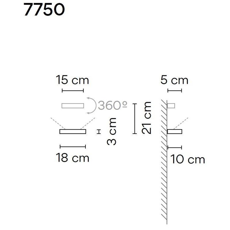 Vibia Set 18 1X wall lamp