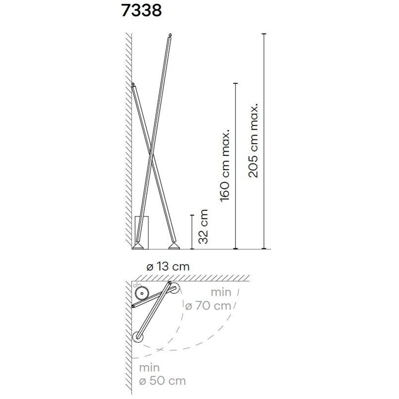 Vibia Sticks 2X 205 floor lamp