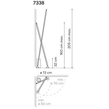 Vibia Sticks 2X 205 floor lamp