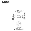 Vibia Tube 28,5 ceiling lamp