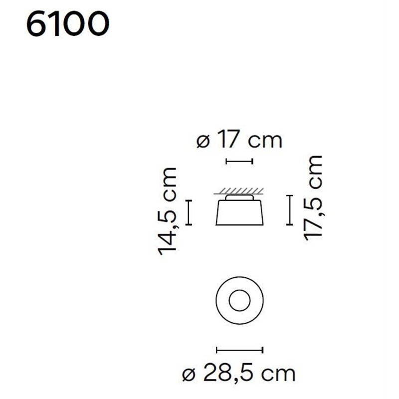 Vibia Tube 28,5 ceiling lamp