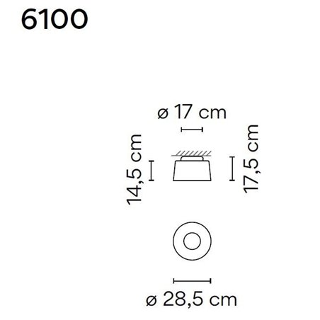 Vibia Tube 28,5 ceiling lamp