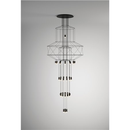 Vibia Wireflow Chandelier 396 suspension lamp