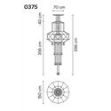 Vibia Wireflow Chandelier 396 suspension lamp