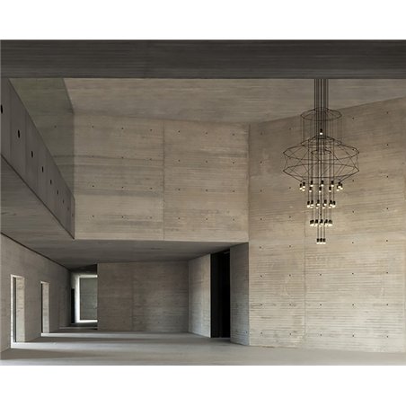 Vibia Wireflow Chandelier 396 - 0375 suspension lamp