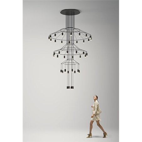 Vibia Wireflow Chandelier 396 - 0375 suspension lamp