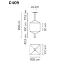 Vibia Wireflow Square 100 suspension lamp