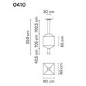 Vibia Wireflow Square 80 suspension lamp