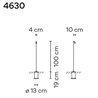Vibia Brisa 100 Recessed garden lamp