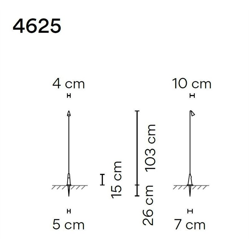 Vibia Brisa 103 garden lamp