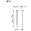 Vibia Cosmos 1X 19 suspension lamp