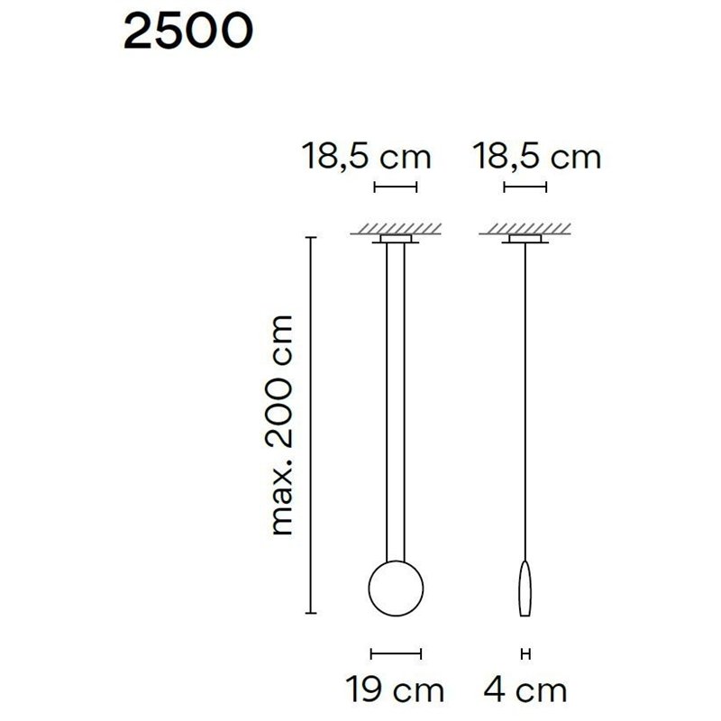 Vibia Cosmos 1X 19 suspension lamp
