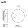 Vibia Dots A Turnable Switch wall lamp
