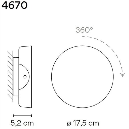 Vibia Dots C Turnable wall lamp