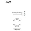 Vibia Duo 47,5 ceiling lamp