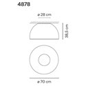 Vibia Duo 70 ceiling lamp
