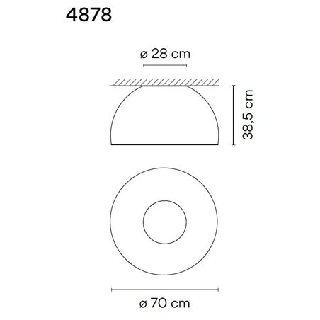 Vibia Duo 70 ceiling lamp