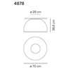 Vibia Duo 70 ceiling lamp