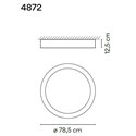 Vibia Duo 78,5 ceiling lamp