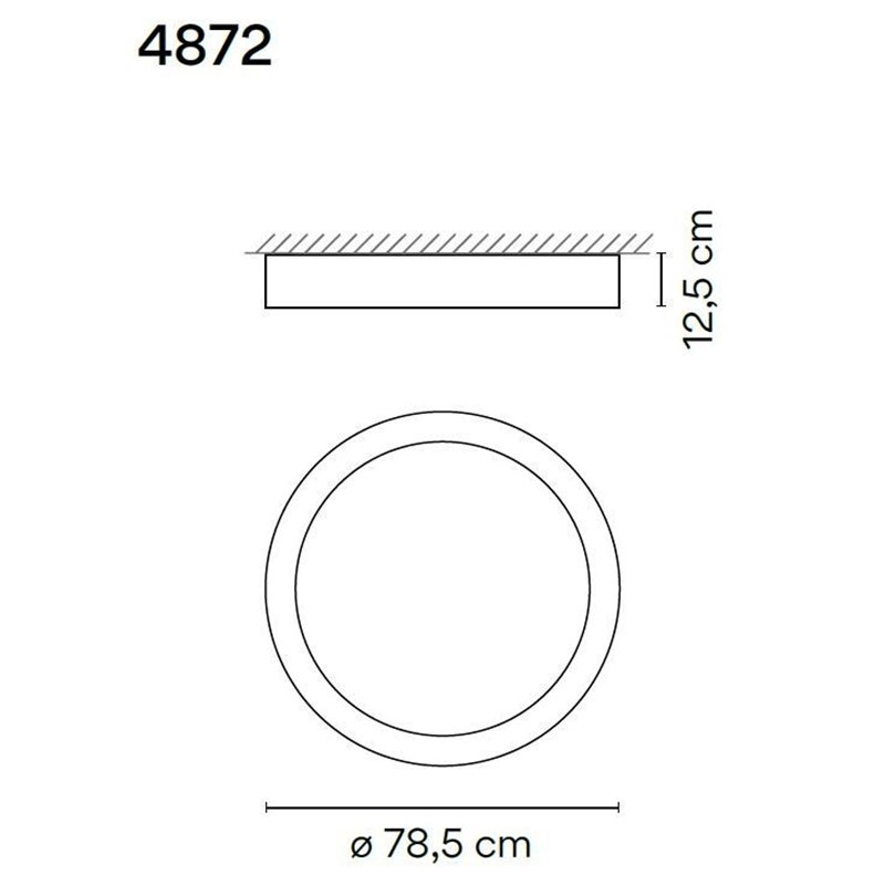 Vibia Duo 78,5 ceiling lamp