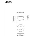 Vibia Duo Slated 35 ceiling lamp