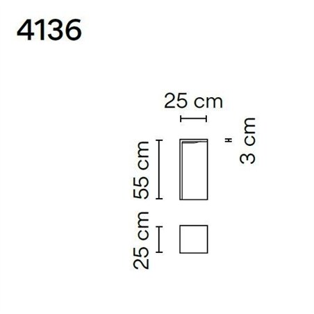 Vibia Empty 55 garden lamp