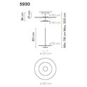 Vibia Flat 3X 90 Extended suspension lamp