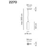 Vibia Guise 1X suspension lamp