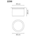 Vibia Guise 27X40 ceiling lamp