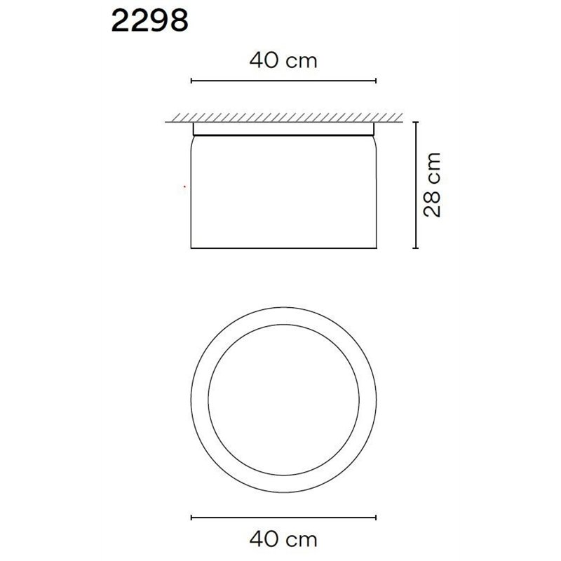 Vibia Guise 27X40 ceiling lamp